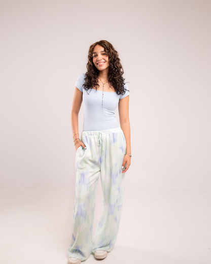 Sky bloom [S/M] ALLIO summer pants image 1