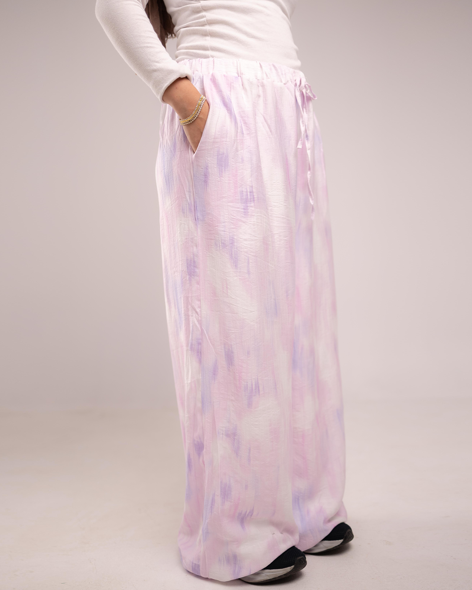 Cotton candy [L] ALLIO summer pants image 14