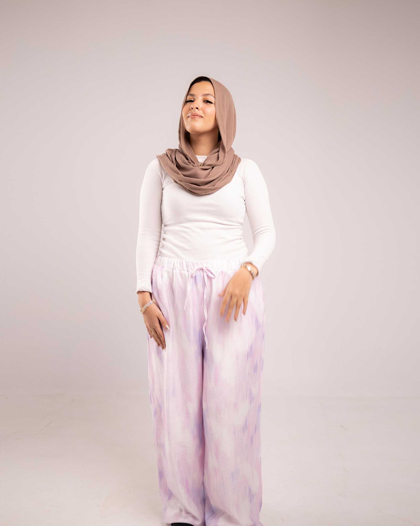 Cotton candy [L] ALLIO summer pants image 15