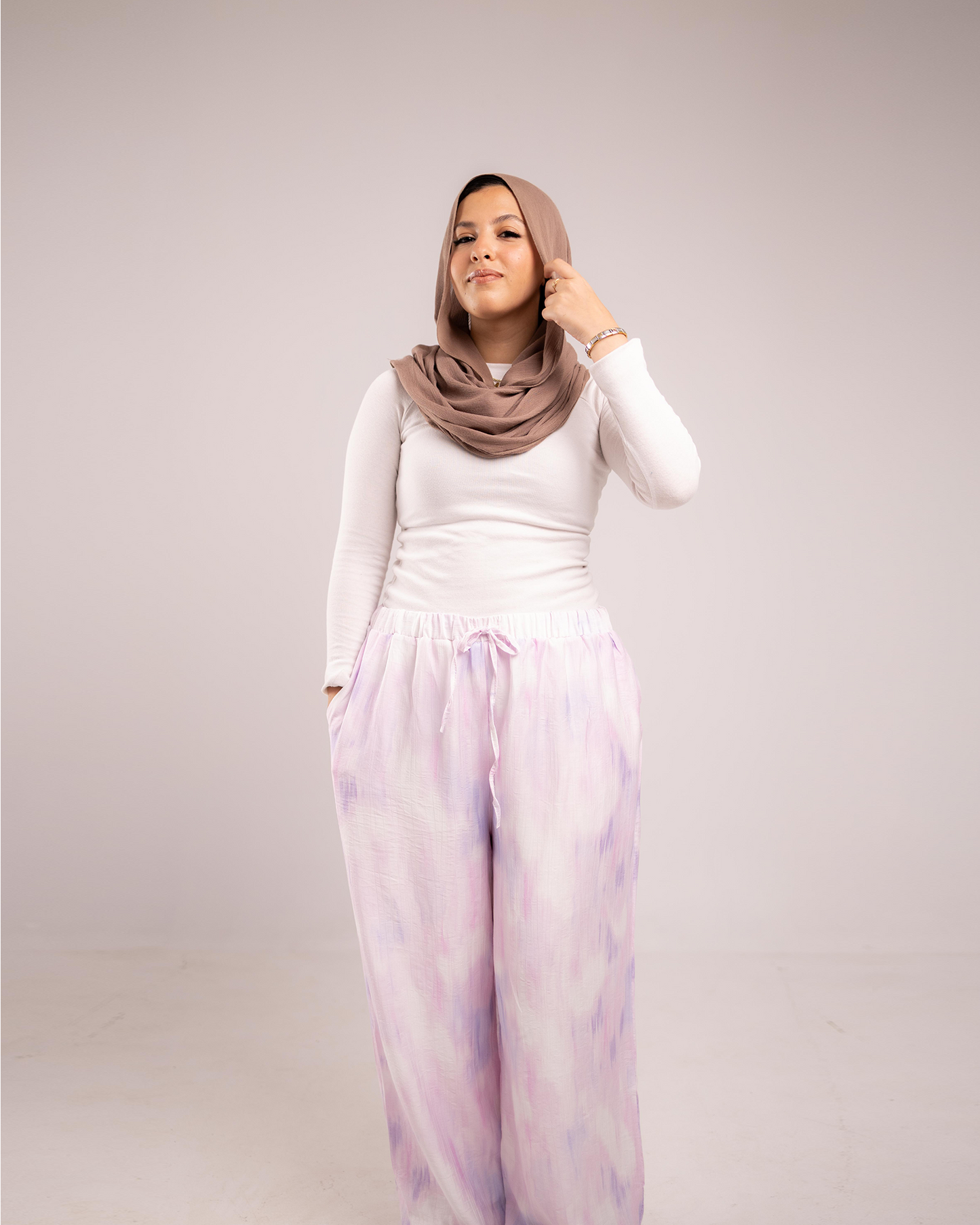 Cotton candy [L] ALLIO summer pants image 16