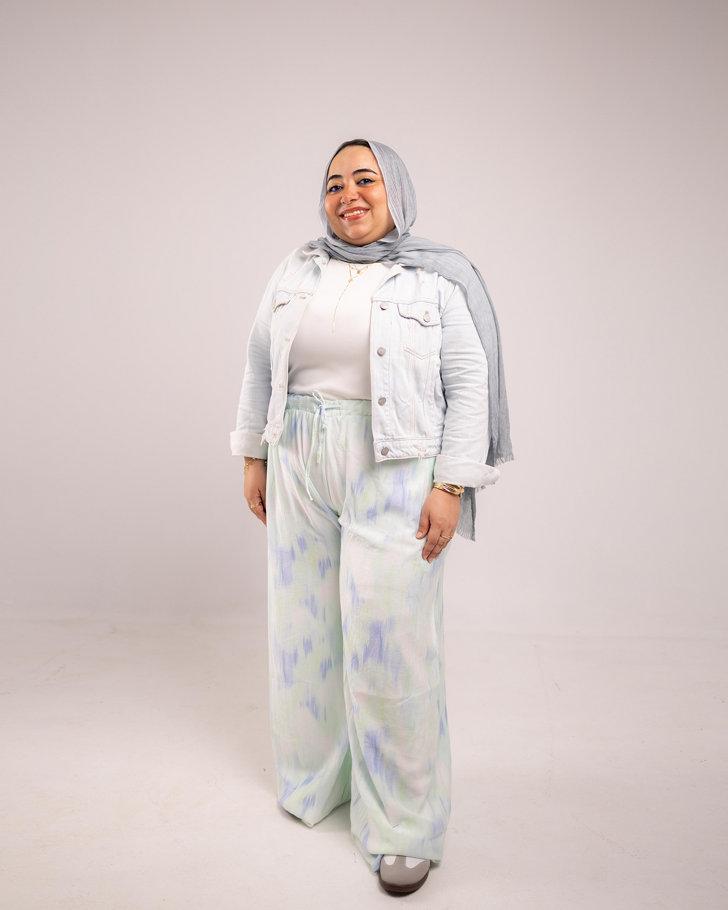 Sky bloom [XL] ALLIO summer pants image 27