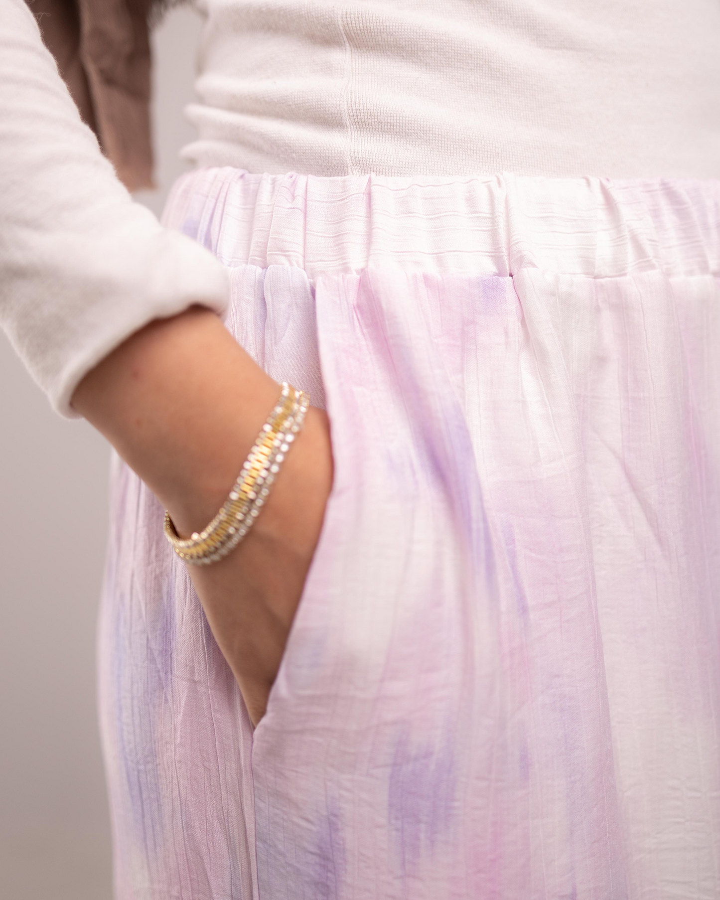 Cotton candy [L] ALLIO summer pants image 10