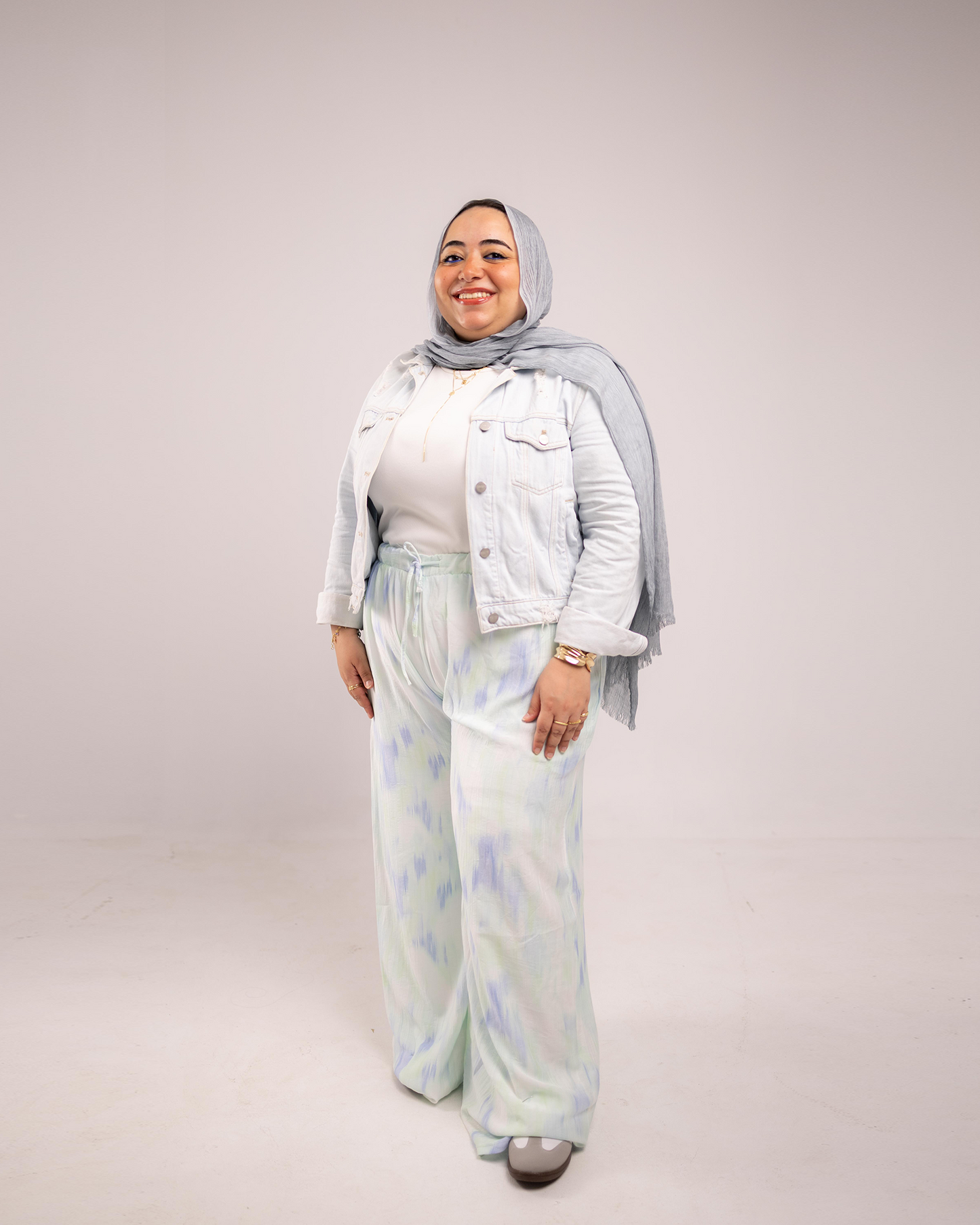 Sky bloom [XL] ALLIO summer pants image 28