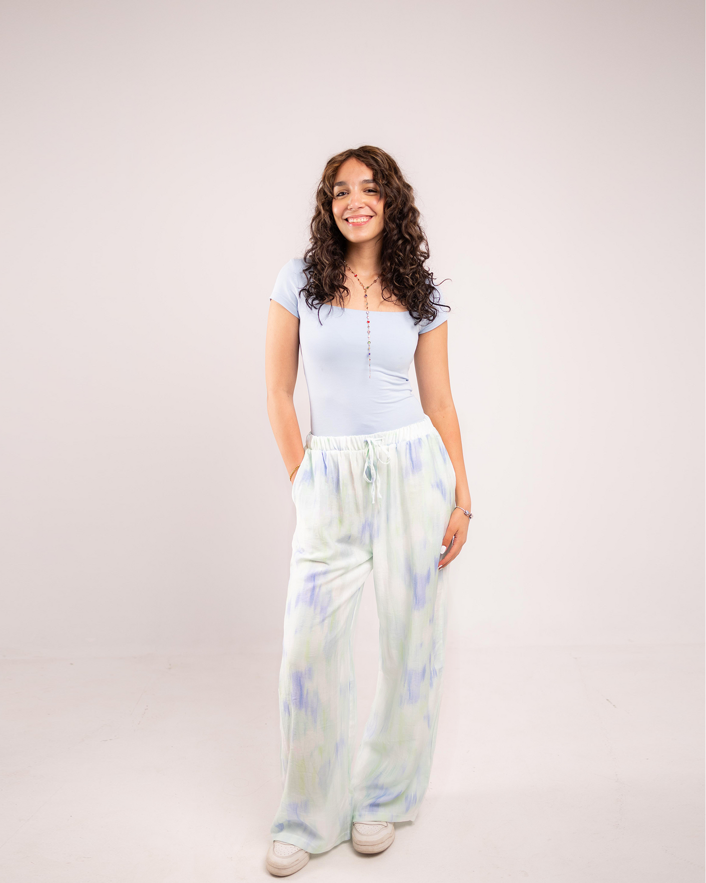 Sky bloom [S/M] ALLIO summer pants image 3